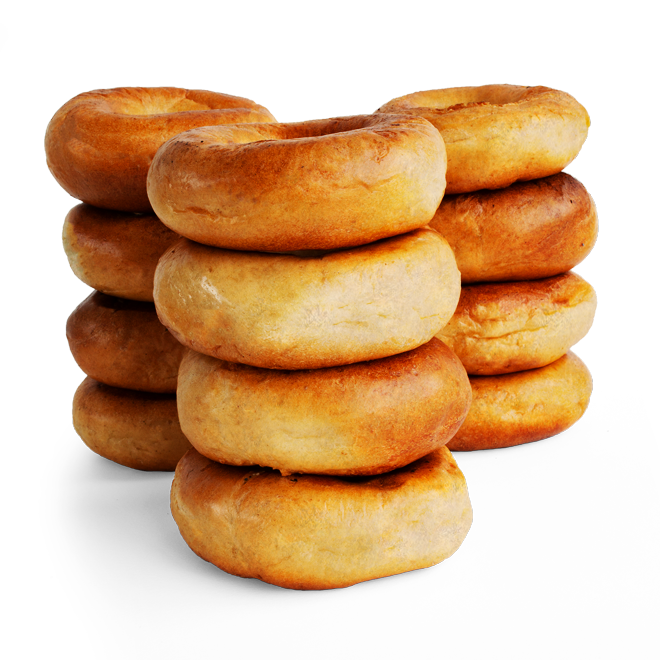 Reduced Wheat - Rosemary Rocksalt Bagels