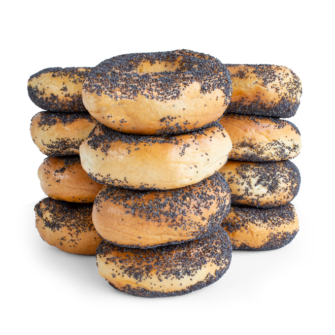 One Dozen Siegel's Bagel - Poppy Seed