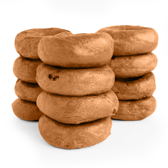 Whole Wheat Cinnamon Raisin Bagels